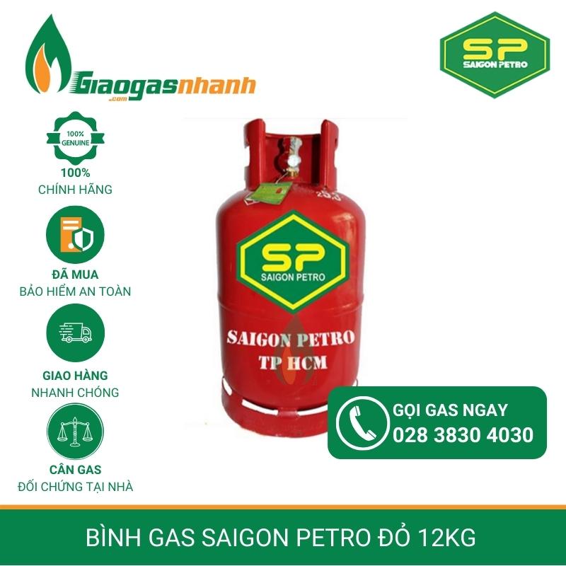 Bình Gas Saigon Petro – Màu Đỏ 12kg