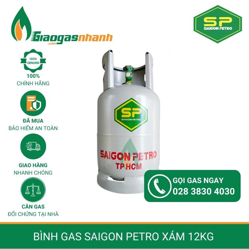 Bình Gas Saigon Petro – Màu Xám 12kg