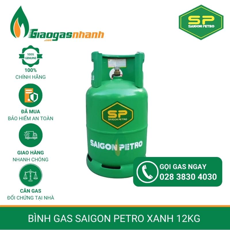 Bình Gas Saigon Petro –  Màu Xanh 12 Kg