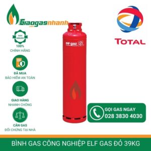 Bình gas công nghiệp elf gas đỏ 39kg